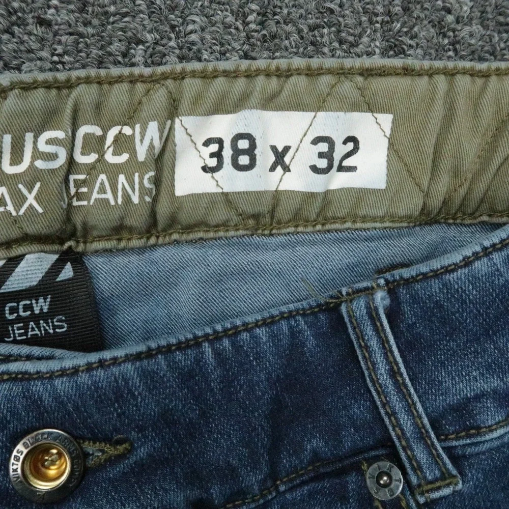 VIKTOS Jeans Mens 38x32 Blue Taculus CCW Coolmax Concealed Carry Stretch Denim